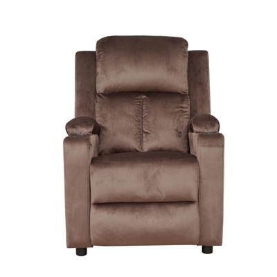 Bonrcea Modern Recliner Chair Padded Seat Velvet for Living Room Single Sofa Recliner Seat Club Chair Home Theater Seating
