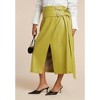 ELOQUII Double Belt Wrap Faux Leather Skirt - 3 of 4