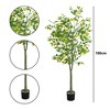 Artificial Lemon Tree With Realistic Trunks Leaves, Faux Lemon Fruit Tree,Pre Potted Faux Greenery Plants For Home Office Decor Indoor Outdoor - 2 of 4