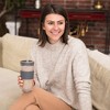 HOST  Double Wall Insulated Freezable Drink Chilling Tumbler with Freezing Gel Glasses for Red and White Wine, Straw and Lid, Plastic, 16 oz, Grey - 4 of 4