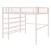 Full Size Loft Bed: Metal Frame, 4-Tier Storage Shelves - 3 of 4