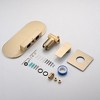 PAGED Wall Mount Bathtub Faucet Single Handle Bathroom Sink Faucet with Rough in Valve High Flow Filler Waterfall Tub Spout - 4 of 4