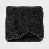 Men's Faux Shearling Neck Warmer Scarf - Goodfellow & Co™ Black - 2 of 3