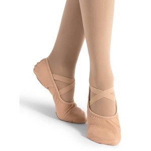 Capezio Women's Hanami Canvas Ballet Shoe | Black - 1 of 4