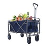 Collapsible Foldable Wagon, Portable Collapsible Wagon Carts, Beach Large Capacity Heavy Duty Folding Wagon For Sports, Shopping, Camping, Hiking - 3 of 4