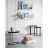 VisioGear Set of 2 Blue and White Hanging Sculptures, Modern Wall Art Decor, Blue & White, 12.5"24.5"*1.4" - 2 of 4