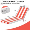 Crestlive Products Patio Outdoor Chaise Lounge Cushion Beige 2 PC - 2 of 4
