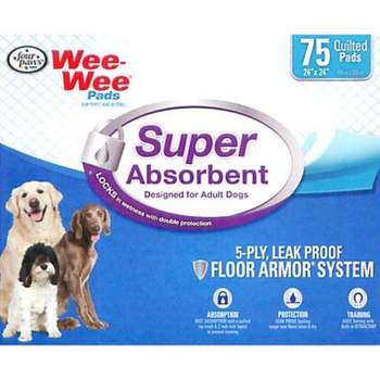 Four Paws Wee-wee Odor Control With Febreze Freshness Dog Pads - 50ct :  Target