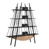 YONWAY Boat-Shaped Bookshelf, 4 Tier Ladder Bookcase with Drawer for Storage Display Decoration Easy Assembly for Living Room and Home Office - 4 of 4