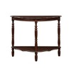 CAVINAS 42 inch Half-Moon Console Table,Modern Entryway Table with Cloud Design Top and Open Shelf for Living Room,Entryway Hallway - 4 of 4