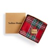Solino Home Linen Plaid Round Tablecloth | Madras Holiday Plaid - 3 of 3