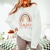 Simply Sage Market Teacher Livin' The Dream Rainbow Lightweight Garment Dyed Sweatshirt - 3 of 4