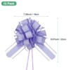 Unique Bargains Plastic Flower Ribbon Satin Gift Bow Pull Bows 12 Pcs - 3 of 4