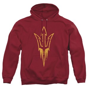 Men's Arizona State University Distressed Primary Logo Pull-Over Hoodie - 1 of 4