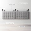 Nathan James King Upholstered Wall Mount Headboard Boucle: Elegant Dorm Room Accessory, Easy to Clean - 4 of 4