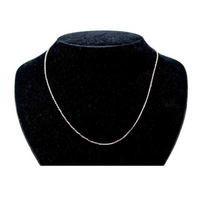 Sterling Silver Rolo Chain 20 inch 1mm Width Womens Mens Ginger Lyne Collection