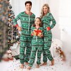 Family Matching Christmas Pajamas Front Zipper One Piece Pajamas wiht Pocket Holiday Pajamas Fleece-Lined Sleepwear Matching Jammies - 4 of 4
