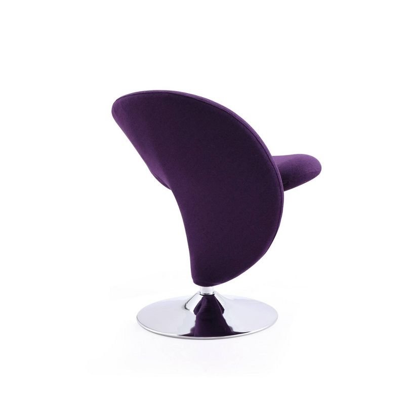 Curl Wool Blend Swivel Accent Chair - Manhattan Comfort, 6 of 8