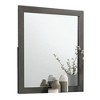 Royal Hampton Dresser Mirror, Modern Metallic Gray Solid Wood Frame, 38 Inch - 2 of 4