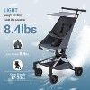 Lightweight Baby Travel Stroller, Compact Airplane-Friendly Design with One-Hand Fold, 8.4 lbs Portable Stroller with Breathable Fabric - 3 of 4