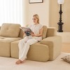 Okak Modern Modular Tufted Design Sectional Loveseat Sofa with Pillows,Deep Seat Sofa Couch for Living Room,Apartment,Guestroom - 4 of 4