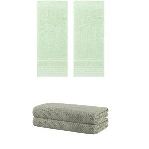 REGALWOVEN Bath Hands Towel Sets For Bathroom, Gym, SPA 2 Pack - 1 of 4