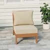 WestinTrends  Avalon Outdoor HDPE Deep Seating Modular Armless Patio Chair with Patio Cushions - 2 of 4