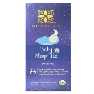 Secrets of Tea Organic Baby Sleep Tea, Caffeine Free, 20 Tea Bags, 2 oz (57 g) - 1 of 4