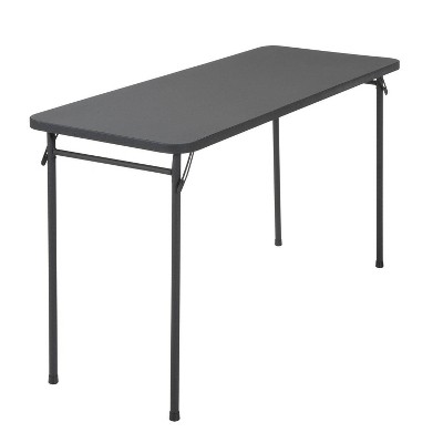 20" X 48" Resin Top Folding Table Black - Room & Joy