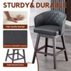 360 Degree Swivel Bar Stools, Counter Height Barstools, Modern Upholstered Bar Stools 2 pack - 3 of 4