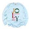 Simply Sage Market Women's Jolly and Joyful Long Sleeve Garment Dyed Tee - 2 of 4