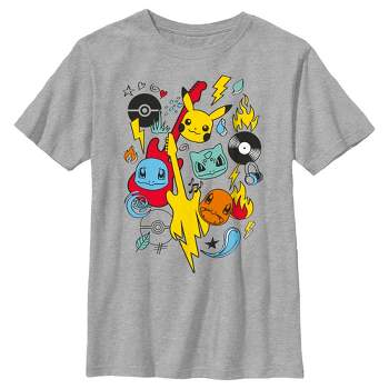 Boy's Pokemon Music Rocks Starters T-Shirt