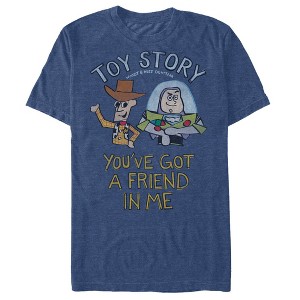Men's Toy Story Woody and Buzz You've Got a Friend T-Shirt - 1 of 3