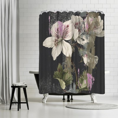 Americanflat Papercut Floral by Pi Creative Art 71" x 74" Shower Curtain