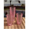 Diamond Cut Acrylic Glasses Drinking Set of 4 (19oz), Plastic Drinking Glasses, BPA Free Cocktail Glasses, Drinkware Set, Drinking Water Glasses - 4 of 4