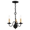 Livex Lighting Heritage 3 - Light Chandelier in  Black - 2 of 4