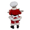 Kurt Adler 11-Inch Fabriché Chef Santa Holding Two Trays of Pizza - 3 of 4
