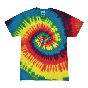 Tie Dye T-Shirts, 100% Cotton Cute Trendy Tie Dye Shirts for Men, Women, Teens, Youth, Girls & Boys, Rainbow, M - 1 of 2