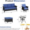 SUGOLD Outdoor Furniture 6-Piece Patio Wicker Furniture Set, All Weather Wicker Outdoor Furniture Set - 2 of 4