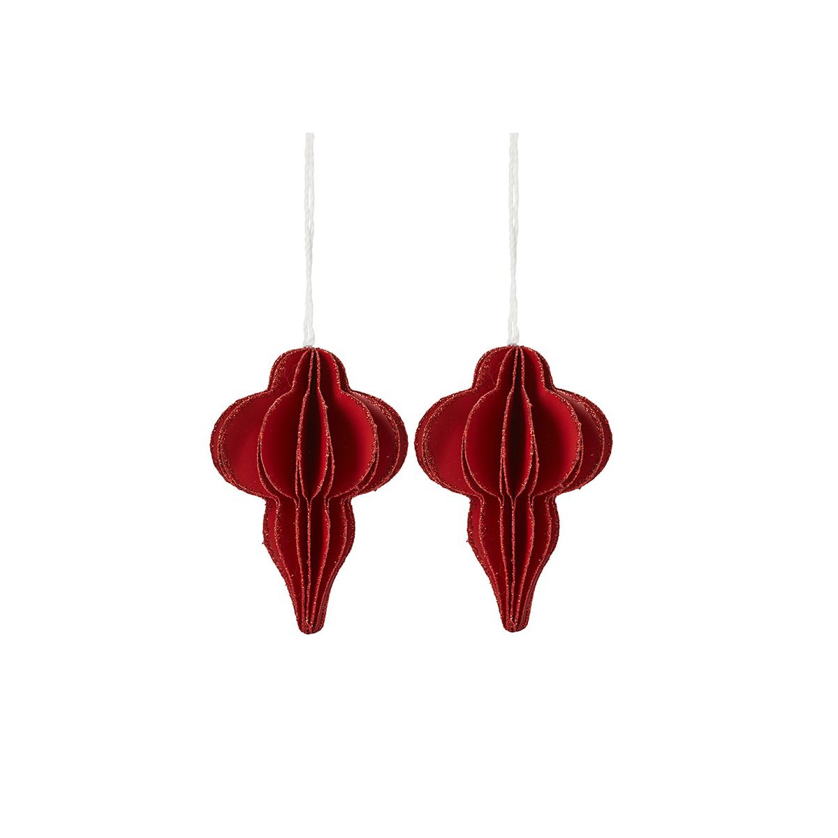 The Lakeside Collection Shaped Paper Ornaments Set of 2 - - thumbnail 6