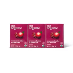 Organic Sweetened Dried Cranberries - 6oz/6ct - Good & Gather™