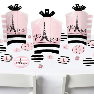 Big Dot of Happiness Paris, Ooh La La - Paris Themed Baby Shower or Birthday Party Decor and Confetti - Terrific Table Centerpiece Kit - Set of 30 - 1 of 4