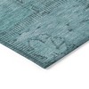 Teal Blue And Aqua Patchwork Washable Indoor Outdoor Area Rug - 4 of 4