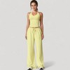 Anna-Kaci Active Women's Cropped Active Tank Top with Built-In Bra and Racerback Design - 2 of 4
