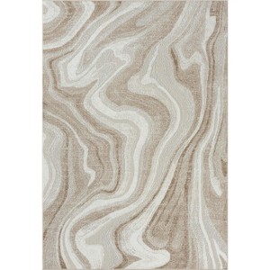 Luxe Weavers Marble Patterned Abstract Swirl Indoor Area Rug - 1 of 4