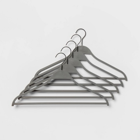 5pk Super Heavy Weight Hangers Gray - Room Essentials™ : Target