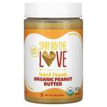 Spread The Love Organic Peanut Butter, Naked Crunch, 16 oz (454 g)