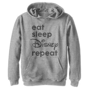 Boy's Disney Eat Sleep Repeat Pull Over Hoodie - 1 of 4