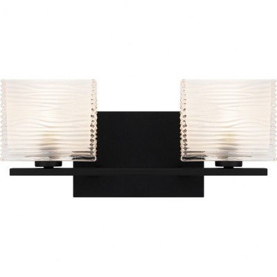 Quoizel Lighting Westcap 2 - Light Vanity in  Matte Black