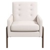 Christopher Knight Home Vic Modern Velvet Button-Tufted Backrest Armchair with Solid Wood Legs - 4 of 4